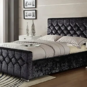 Chesterfield Crushed Velvet Bed